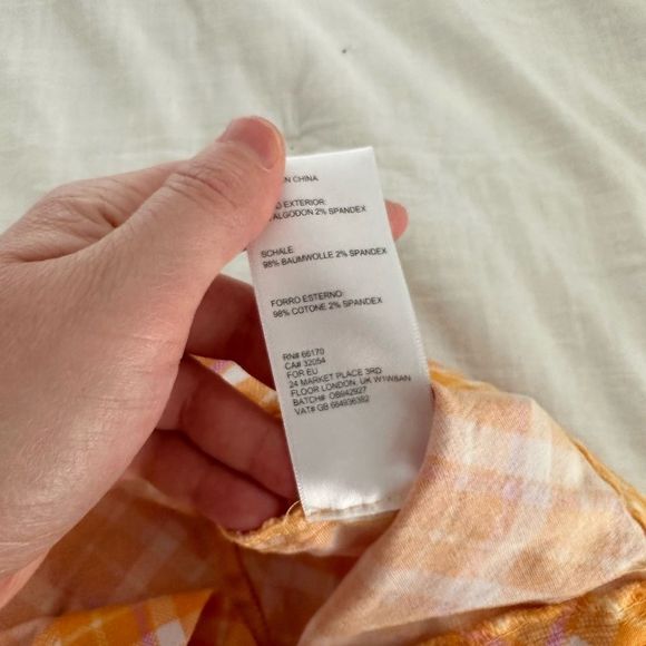 Urban Outfitters Orange Plaid Patterned Pants - Picture 7 of 12